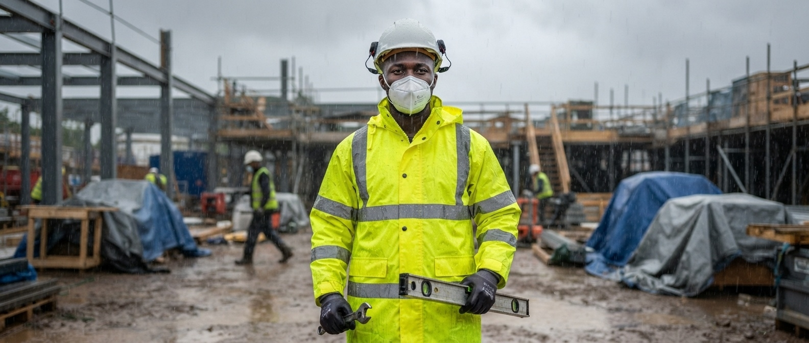 Travaux sous la pluie